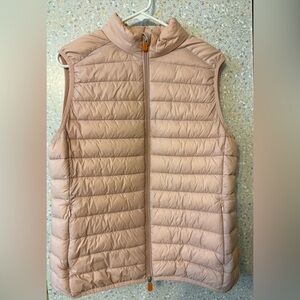 SAVE THE DUCK Light Pink Puffer Vest